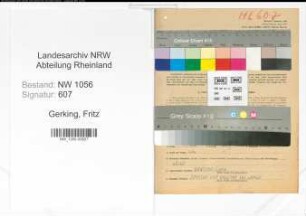 Entnazifizierung Fritz Gerking , geb. 08.12.1908 (Lehrer)