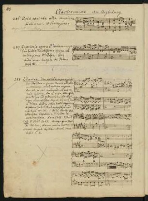 Claviermusik ohne Begleitung