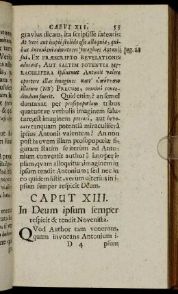 Caput XIII. In Deum ipsum semper respicit & tendit Novenista.