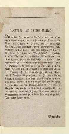 Vorrede zur vierten Auflage