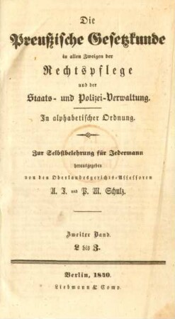 Bd. 2: L bis Z : in alphabetischer Ordnung