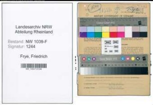 Entnazifizierung Friedrich Frye , geb. 18.11.1893 (Automechaniker)