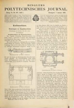 Dingler's polytechnisches Journal. 307 = Jg. 79. 1898