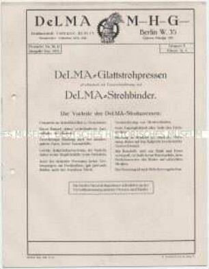 DeLMA-Glattstrohpressen und DeLMA-Strohbinder
