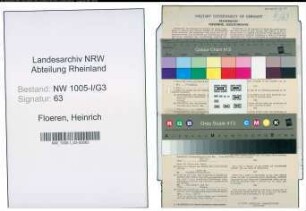 Entnazifizierung Heinrich Floeren , geb. 08.09.1894 (Beamter)
