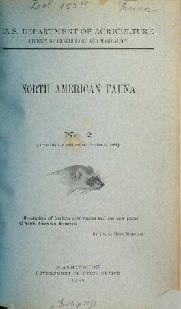 Descriptions of fourteen new species and one new genus of North American Mammals