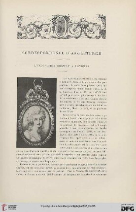 3. Pér. 14.1895: L' exposition Cosway à Londres : correspondance d'Angleterre