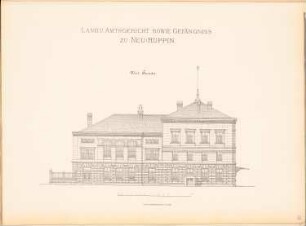 Land- und Amtsgericht, Neuruppin: Westfassade