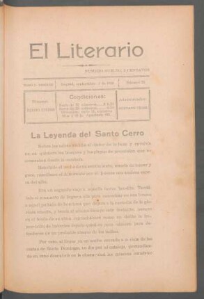 La leyenda del Santo Cerro