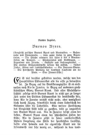 Viertes Kapitel. Buenos Ayres.
