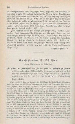446-452 Empfehlenswerthe Schriften