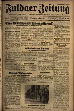 Ausgabe vom Montag, den 05. Juli 1937.