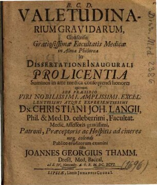 Valetudinarium Gravidarum
