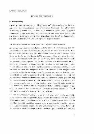 Theorien zur Wortsemantik