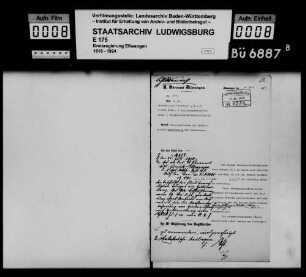Schuldenwesen der Teilgemeinde Hettensberg, Gemeindebezirk Bühlertann