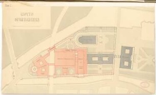 Erweiterung der Museumsinsel, Berlin Schinkelwettbewerb 1882: Lageplan