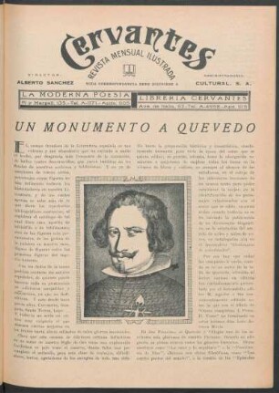 Un monumento a Quevedo