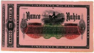 Geldschein, 50.000 Reis, 1860?