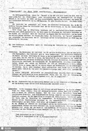 Sputnik in der DDR verboten : Kommentar