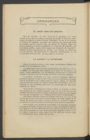 La justicia y la astronomía