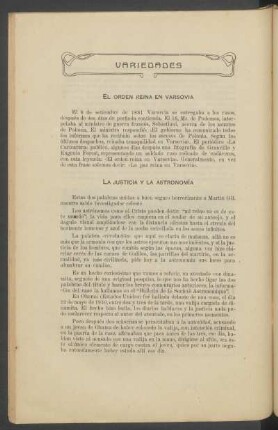 La justicia y la astronomía