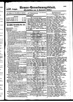 1137.Ausgabe. Montag, 4. September 1916