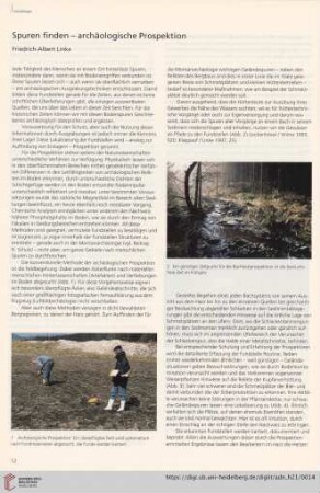 Spuren finden - archäologische Prospektion