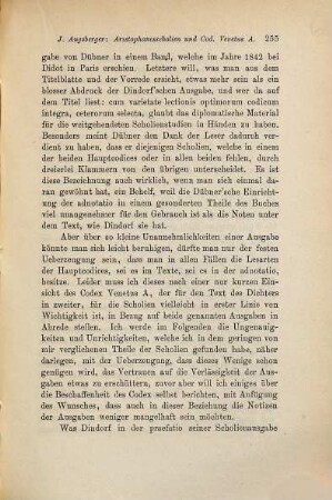 Die Aristophanesscholien und der Codex Venetus A.