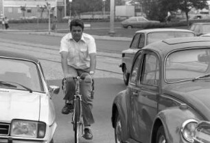 Fahrradfahren in der Innenstadt