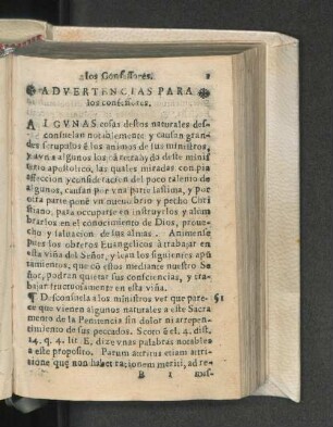 Advertencias para los confessores