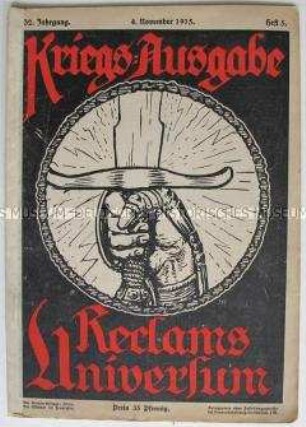Illustrierte Wochenzeitschrift mit Bildern und Texten zum Kriegsgeschehen sowie Beiträgen über Bulgarien und über die deutsche Kriegswirtschaft