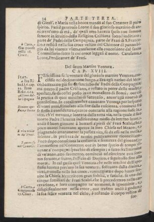 Cap. XVIII. Del santo Martire Ventura