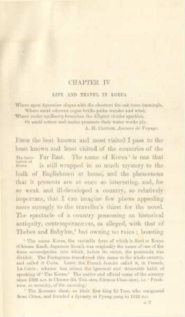 Chapter IV. Life and travel in Korea