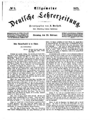 Ueber Aufmerksamkeit in der Schule : (zur Preisbewerbung)