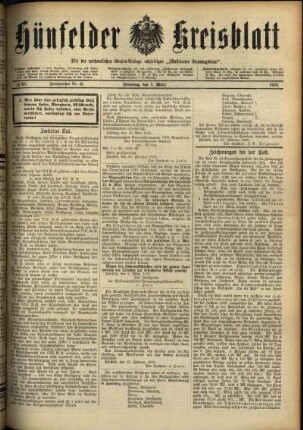 Ausgabe vom Dienstag, den 07. März 1916.