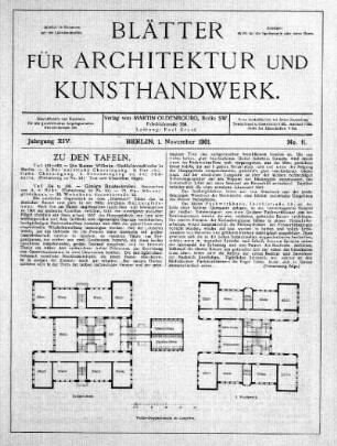 No. 11, 1. November 1901