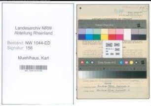 Entnazifizierung Karl Muehlhaus , geb. 27.01.1891 (Lehrer)