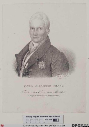 Bildnis Carl Siegmund Franz Frhr. von Stein zum Altenstein