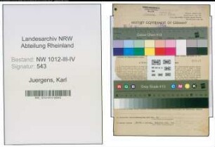 Entnazifizierung Karl Juergens , geb. 02.05.1906 (Buchhalter)