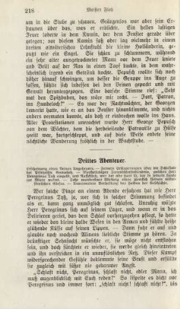 Drittes Abenteuer. Erscheinung eines kleinen Ungeheuers …
