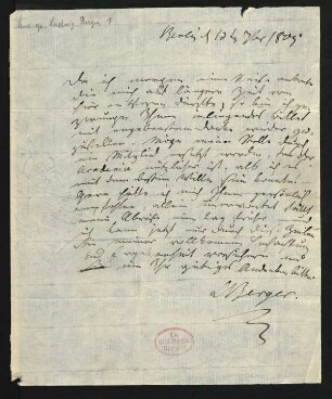 Brief an Carl Friedrich Zelter : 13.09.1805