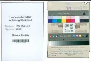 Entnazifizierung Gustav Steves , geb. 15.01.1907 (Schlosser)