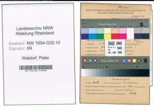 Entnazifizierung Peter Waldorf , geb. 09.08.1912 (Matrose)