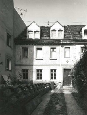 Meißen-Altstadt, Schloßberg 10. Wohnhaus (Bezeichnung 1827). Straßenansicht