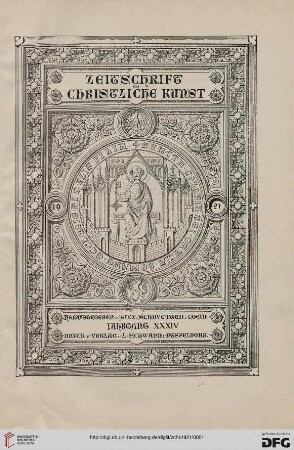 34: Zeitschrift für christliche Kunst