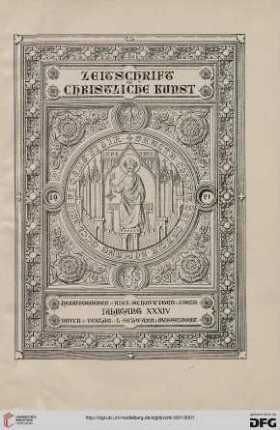34: Zeitschrift für christliche Kunst