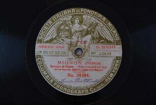 Mignon : Romanza di Mignon - Non conosci il bel suol / (Thomas)
