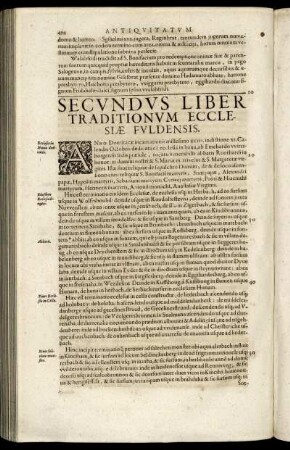 Secundus Liber Traditionum Ecclessiæ Fuldensis.