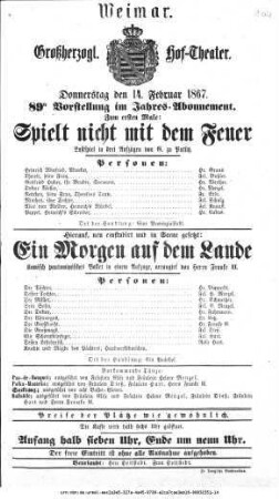 Spielt nicht mit dem Feuer