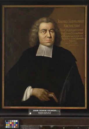 Bildnis des Johann Sigmund Kirchmeier, 1710-1749 Professor der Theologie in Marburg (1674-1749)